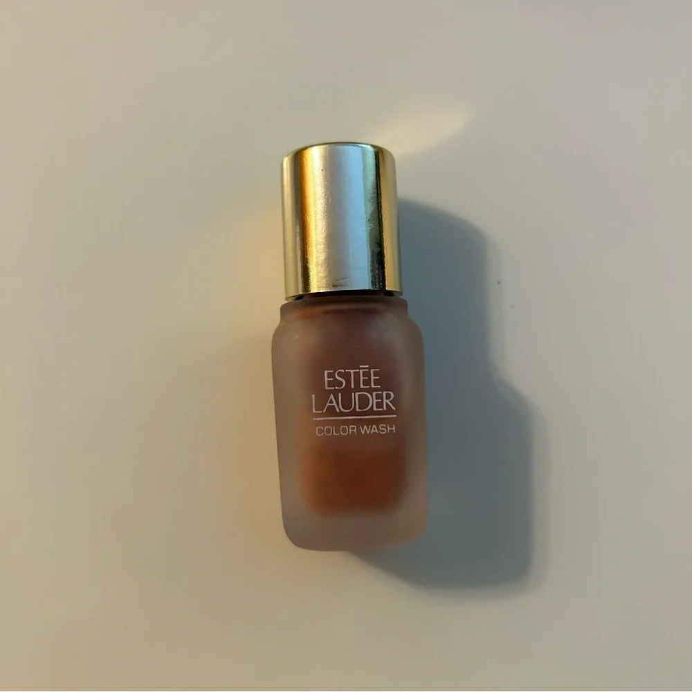 Estée Lauder vintage color wash liquid blush mini bottle bronze glow rare .25 oz